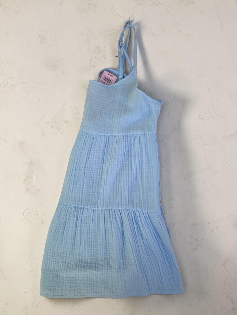 Wild Fable NWT Baby Blue Gauze Tiered Mini Dress XS Cottagecore - Picture 4 of 12